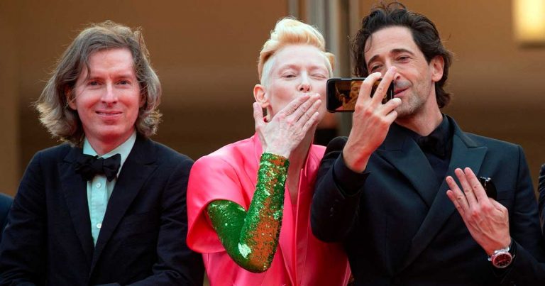 wes anderson asteroid city tilda swinton adrien brody